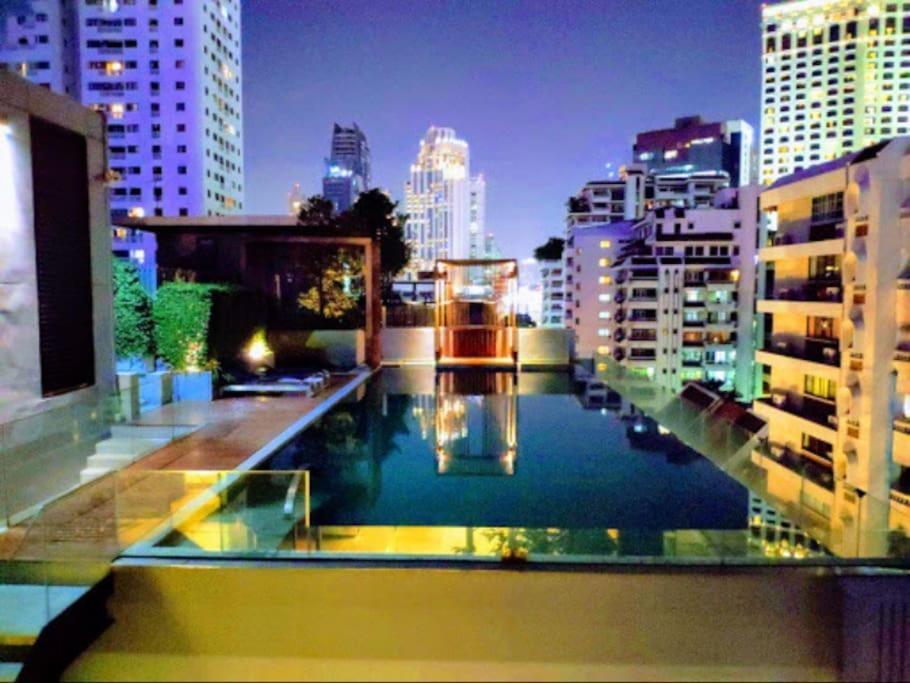 Stylish 1 Bedroom, Nice Pool,Bts Asok, Sukhumvit Bangkok Exteriör bild